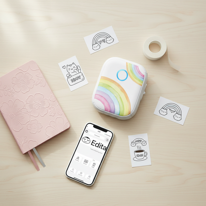 DreamPrint™ Mini Bluetooth Label Printer – Portable, Inkless & Perfect for Home Organization